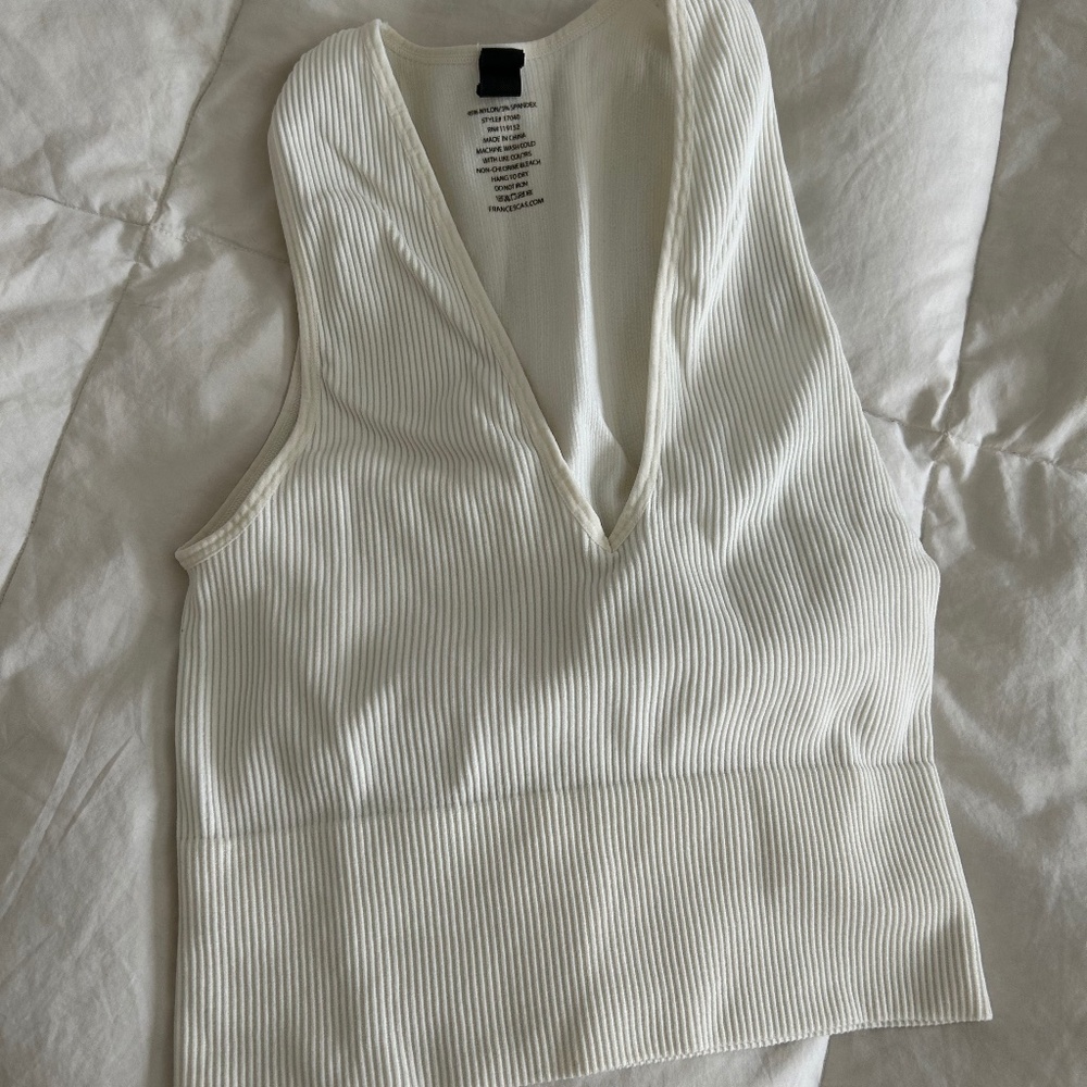 Francesca's Deep-V Tank Top
